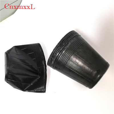 Black Soft Flexible PE Coated Plastic Nursery Pot 1 Gallon Round Flower Pot