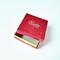 โลโก้นูนแข็งหกเหลี่ยมกระดาษกล่องของขวัญบรรจุภัณฑ์สีแดงเครื่องประดับกล่องของขวัญกำหนดเอง