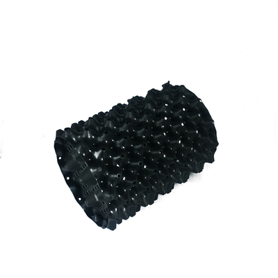 20cm Dia 0.7mm PVC พลาสติก  ไม่เคลือบโพลีเมอร์ที่ย่อยสลายได้ Black