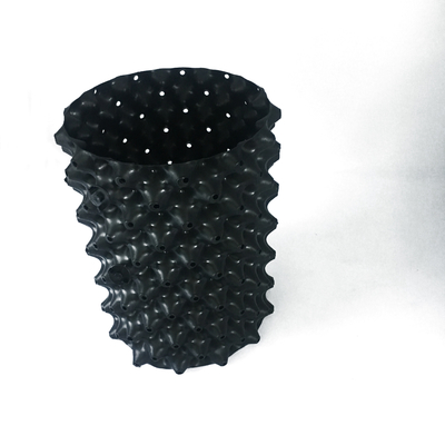 20cm Dia 0.7mm PVC พลาสติก  ไม่เคลือบโพลีเมอร์ที่ย่อยสลายได้ Black