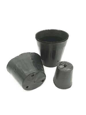ขนาดตามต้องการ สีดํา PVC PS พลาสติกอ่อนเพลีย ดอกไม้อาหารถังสําหรับการปลูก