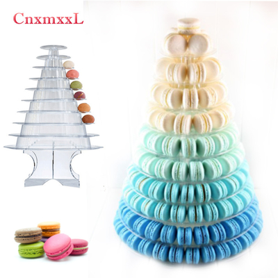 Super WOW 10 Tier Macaron Blister Tower Stand บรรจุภัณฑ์ ผิว UV