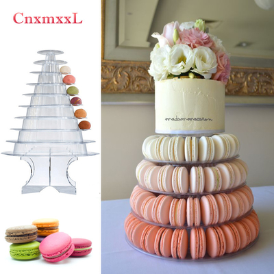 Super WOW 10 Tier Macaron Blister Tower Stand Packaging พร้อมอะคริลิก