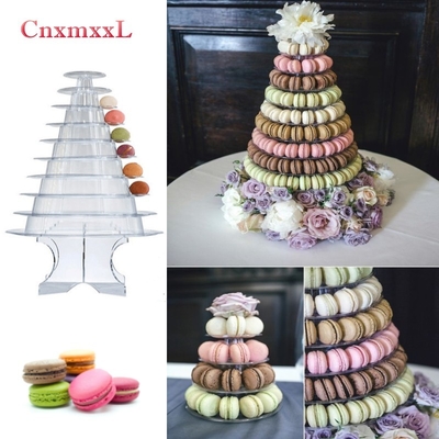 Super WOW 10 Tier Macaron Blister Tower Stand Packaging พร้อมอะคริลิก