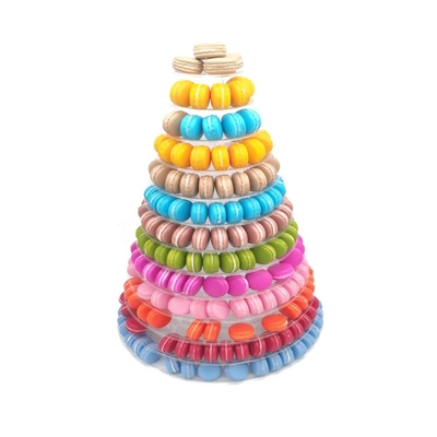โครงการพิมพ์ใหม่ Macaron Tower 13 Tier พลาสติก Macaron Tower