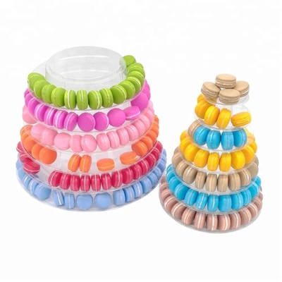 โครงการพิมพ์ใหม่ Macaron Tower 13 Tier พลาสติก Macaron Tower