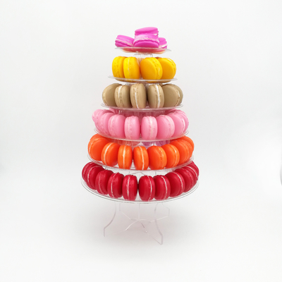 กลมรีไซเคิล 6 ชั้น Macaron Tower Stand กับด้านล่าง