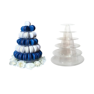 กลมรีไซเคิล 6 ชั้น Macaron Tower Stand กับด้านล่าง