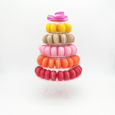 กลมรีไซเคิล 6 ชั้น Macaron Tower Stand กับด้านล่าง