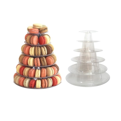 กลมรีไซเคิล 6 ชั้น Macaron Tower Stand กับด้านล่าง