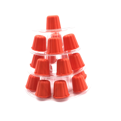 4 ชั้น Canele Tower Stand Case สําหรับการตกแต่งเค้กแต่งงาน