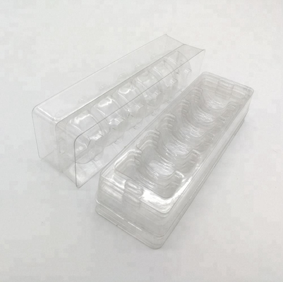 6 blister tray clear macaron plastic packaging container boxes & reusable macaron trays with 0.55 mm clear food grade PET