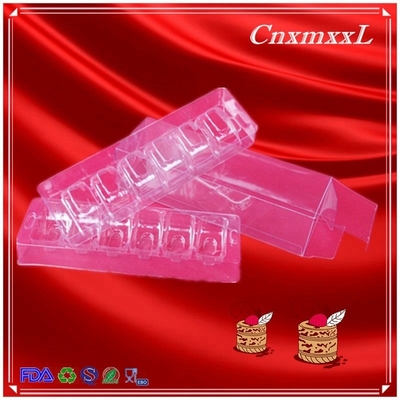 6 blister tray clear macaron plastic packaging container boxes & reusable macaron trays with 0.55 mm clear food grade PET