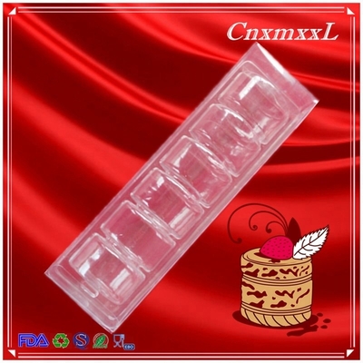 6 blister tray clear macaron plastic packaging container boxes & reusable macaron trays with 0.55 mm clear food grade PET