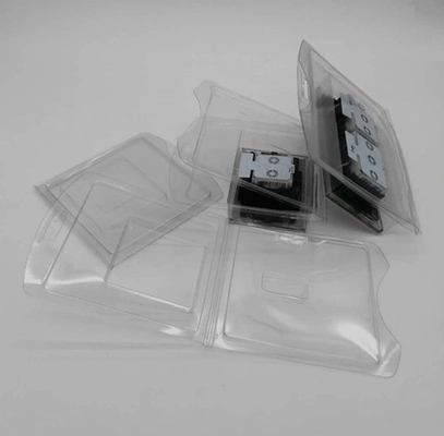 โทรศัพท์และซ็อคเก็ต Clamshell PET PVC แพคเกจพลาสติกกระจอกสองเท่า