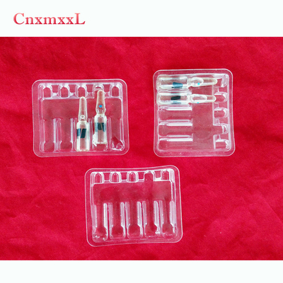 ISO Certificate Vial Ampoule Trays ถังพลาสติกสําหรับ 2 ml 3 ml 5 ml 10 ml