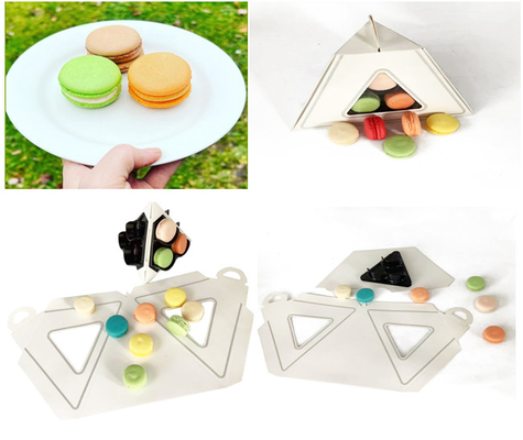 หนังสือ Macaron Packaging Tower จับ 9 ชิ้น 2 ชั้น Macaron Tower