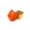 กล่องใส่มาการองกระดาษคราฟท์สีส้มน่ารักรีไซเคิลเคลือบยูวี 2 ชิ้น