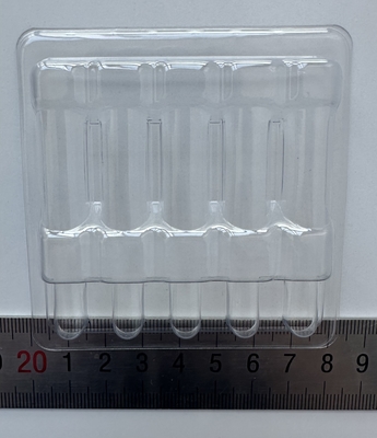 PET สินค้าที่อ่อนแอ ถังบรรจุ กระป๋องแก้ว ถังบรรจุที่ติดตั้ง ถังน้ําฉีด 1ml 2ml 5ml 10ml 5 แพ็ค