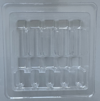 PET สินค้าที่อ่อนแอ ถังบรรจุ กระป๋องแก้ว ถังบรรจุที่ติดตั้ง ถังน้ําฉีด 1ml 2ml 5ml 10ml 5 แพ็ค