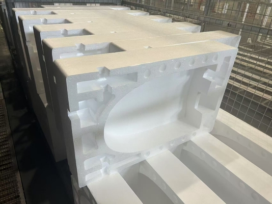 EPS Foam With Special Lining Edge Protection Protection Corner Protection Polydragon Molding Ice Machine แพ็คฟองที่ใช้ในเครื่องจักรน้ําแข็ง