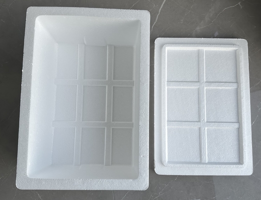 EPS Foam With Special Lining Edge Protection Protection Corner Protection Polydragon Molding Ice Machine แพ็คฟองที่ใช้ในเครื่องจักรน้ําแข็ง