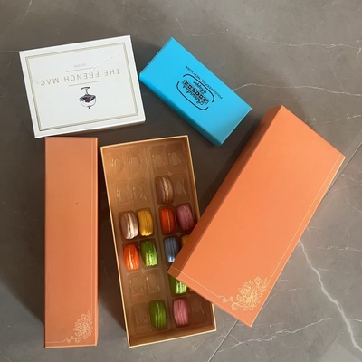 Macaron 40 กล่องทําด้วยมือโปร่ง กล่องกระจก Macaron กล่องช็อคโกแลต กล่องด้านบนและด้านล่าง กล่องเค้ก จําหน่าย
