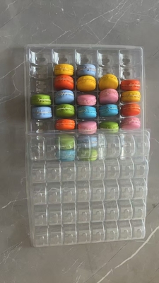 Macaron 40 กล่องทําด้วยมือโปร่ง กล่องกระจก Macaron กล่องช็อคโกแลต กล่องด้านบนและด้านล่าง กล่องเค้ก จําหน่าย