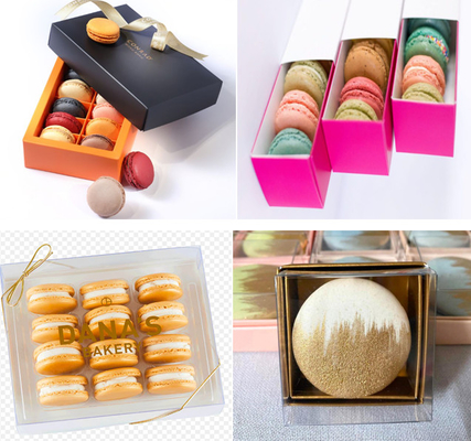 กล่องพลาสติก 33-Grain Macaron Macaron Tray การออกแบบที่สามารถปรับแต่งได้