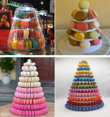 กล่องพลาสติกแมคคารอนที่สามารถปรับแต่งได้ ป้องกันและนําเสนอขนมปัง