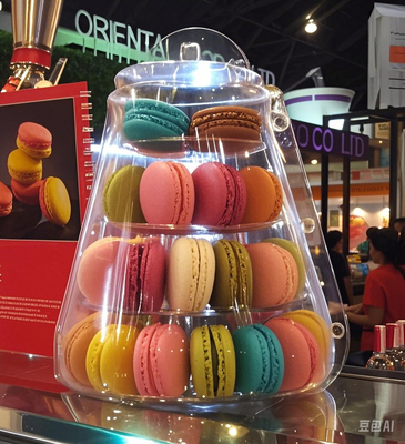Macaron 48 Packaging Macaron ถังพลาสติก Macaron กล่องของขวัญ
