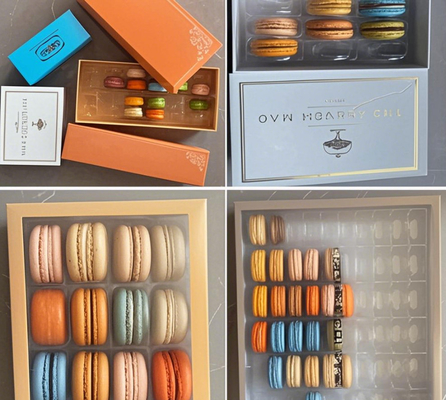 Macaron แพคเกจปกด้านบนและด้านล่างโปร่งใส กล่องของขวัญ กล่องปกด้านบนและด้านล่าง กล่องปกด้านบนและด้านล่าง ช็อคโกแลต กล่องปกด้านบนและด้านล่าง กล่องปกด้านบนและด้านล่าง Macaron กล่องพลาสติก