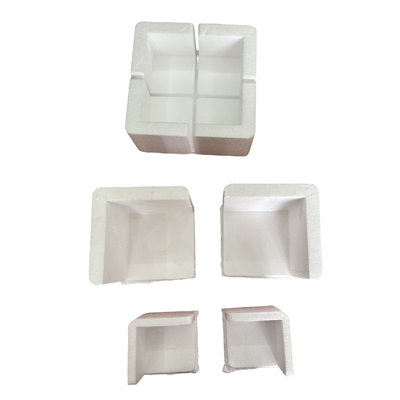 EPS ขยาย Polystyrene Foam corner guards ที่กําหนดไว้เพื่อปกป้องขอบและมุมของสินค้าที่เปราะบาง