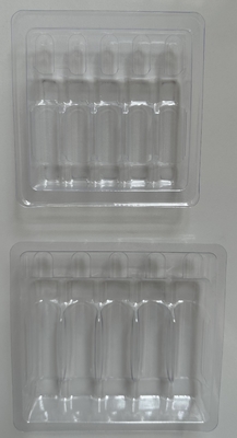 PET โพลีเอธีเลน เทเรฟธาเลต Ampoule Tray การปรับปรุงขายส่ง 1ml 2ml 5ml 10ml ถังกระปุกฉีดน้ํา การปรับปรุง