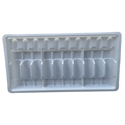 PET โพลีเอธีเลน เทเรฟธาเลต Ampoule Tray การปรับปรุงขายส่ง 1ml 2ml 5ml 10ml ถังกระปุกฉีดน้ํา การปรับปรุง