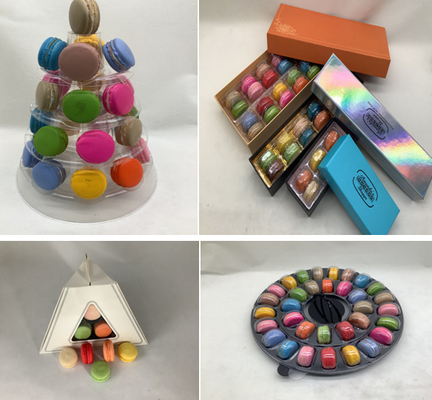 โครงการพิมพ์ใหม่ Macaron Tower 13 Tier พลาสติก Macaron Tower