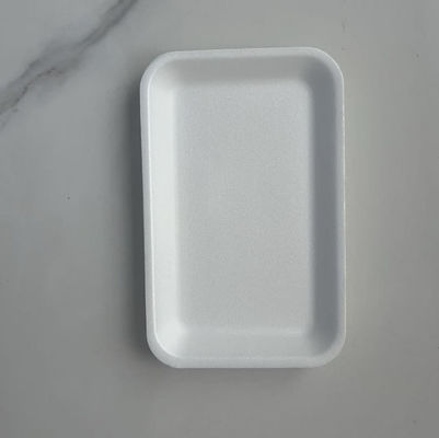 ถาดผลไม้สดแบบใช้แล้วทิ้งสีขาวขายส่ง หนาขึ้น สำหรับใช้ในเชิงพาณิชย์ ซุปเปอร์มาร์เก็ต หมูและผัก กล่องบรรจุภัณฑ์แบบพอง EPS