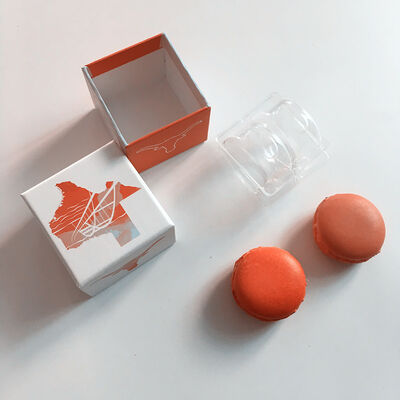 Eco-Friendly Transparent Macaron Packaging Box with Custom Printing for Gift and Display