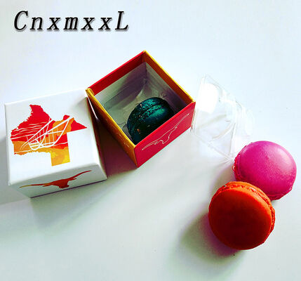 Eco-Friendly Transparent Macaron Packaging Box with Custom Printing for Gift and Display