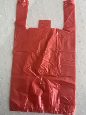 ถุงช้อปปิ้ง HDPE รีไซเคิลแบบกำหนดเองพร้อมความทนทานต่อแรงกระแทกสูงสำหรับซูเปอร์มาร์เก็ต