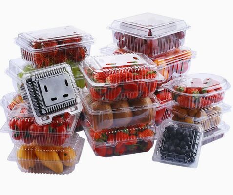 Customized PET Plastic Blister Packaging Box with Heat Sealing and Recyclable Material for Fruit and Medicine