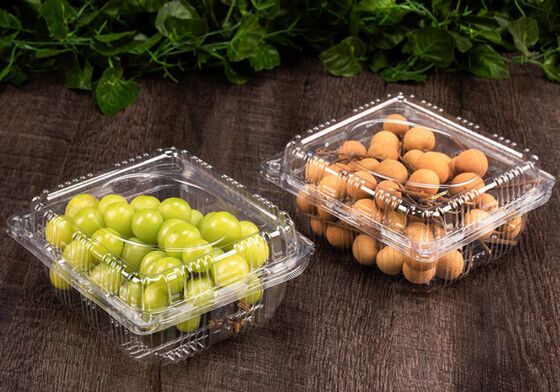 กล่องบรรจุผลไม้ที่สามารถปรับแต่งได้ พร้อม PET ที่สามารถนําไปใช้ใหม่และปิดความร้อนเพื่อการป้องกันที่สมบูรณ์แบบ