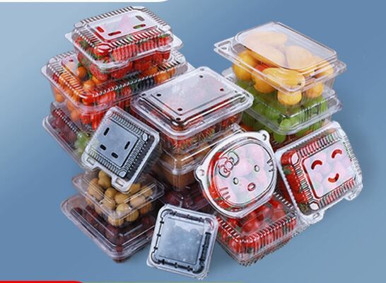 Customized Design Recyclable PET Blister Packaging with Heat Sealing for Transparent Fruit Packaging Box