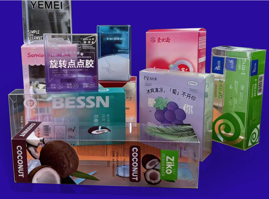 การปรับแต่งกล่องบรรจุใส PET การผลิตตัวอย่าง 24 ชั่วโมง จํานวนการสั่งซื้อขั้นต่ํา 50 ชิ้น รองรับการพิมพ์ตามต้องการ
