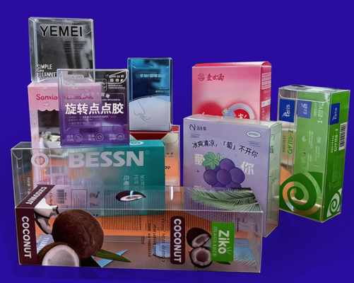 กล่องสี่เหลี่ยมพลาสติก - กล่องบรรจุผลิตภัณฑ์เครื่องสําอาง PVC ใส