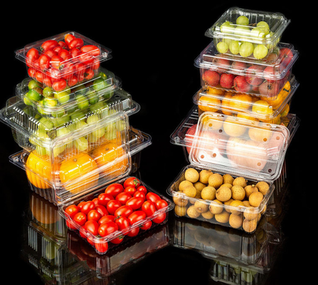 One-time meat slice box manufacturer - wholesale pet and PP plastic boxes for frozen meat rolls, transparent black background packaging boxes, food preservation boxes