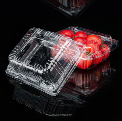 Single-use fresh fruit packaging tray, golden packaging box, food-grade PET, supermarket strawberry and cherry packaging