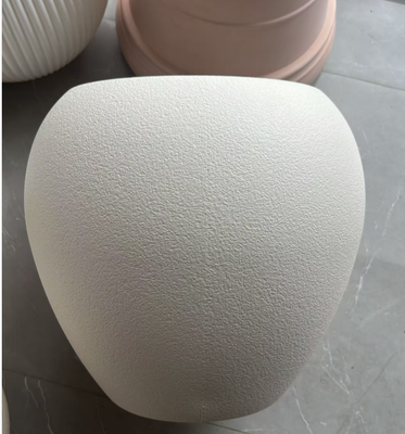 Imitation Ceramic Flower Pot with Matte Finish and Retro Brick Design in Multiple Sizes
