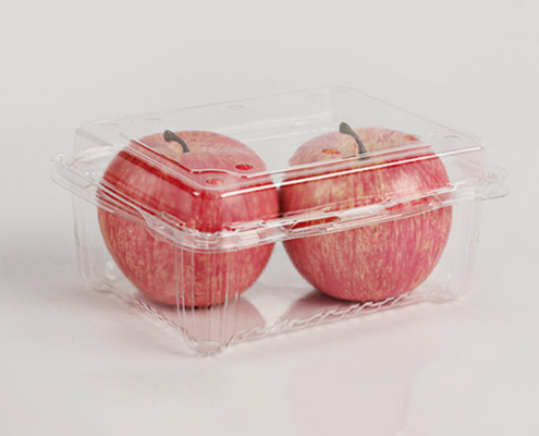 lightweight produce packaging moisture permeability compression resistant container  reusable optional clamshell spill‑proof hinged box