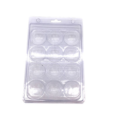 PETG 6 Cells Golf Ball ถาดพลาสติกพลาสติก PVC Clamshell Blister Box
